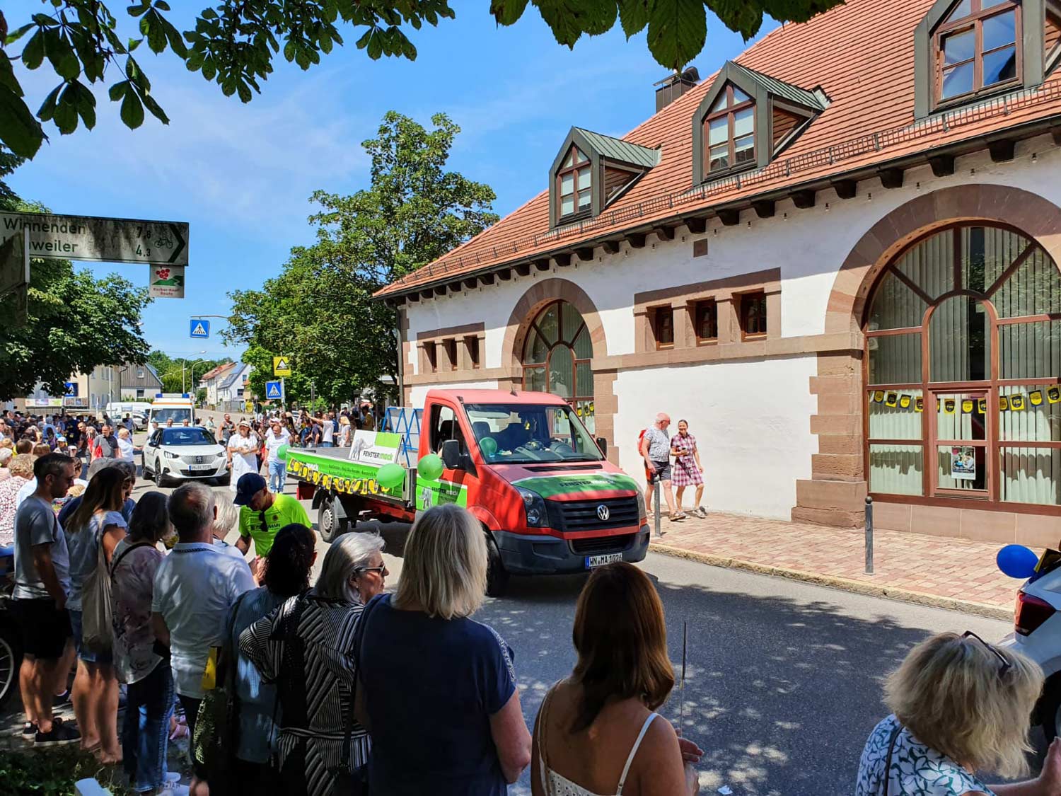 Umzugswagen Fenster Mack Alte Kelter 750 Jahre Korb